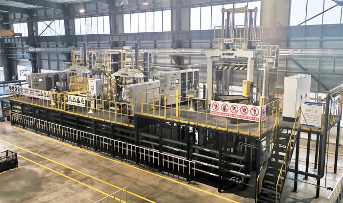 Integrated multi stations gravity production unit 