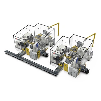 Finishing cell for cylinder block